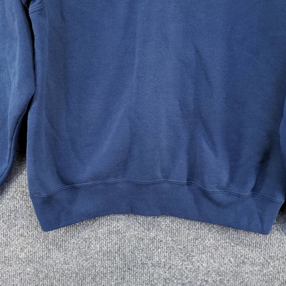 U.S. Navy Mens Pullover Hoodie Blue Size Small Vintage Made USA Graphic Logo - Picture 11 of 15